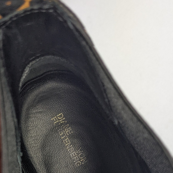 DIANE VON FURSTENBURG - Nadie Ankle Boot Leopard Size 10 - Picture 6 of 11